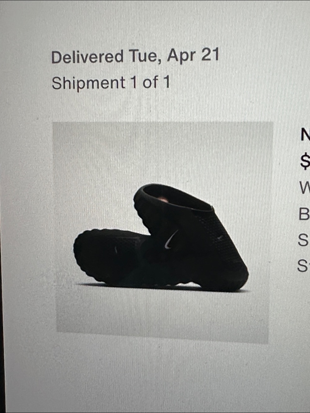 Nike Black Mind 001 Black Slide Clogs WMN size 8 - Picture 8 of 8